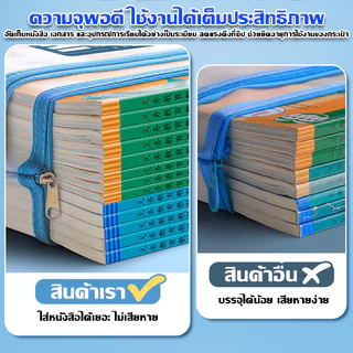 HOPTECH กระเป๋าตาข่ายเครื่องเขียน มีซิป ขนาด A4 แบบหนา น้ำหนักเบา จัดเก็บได้สองชั้น มี 5 สี ให้เลือก