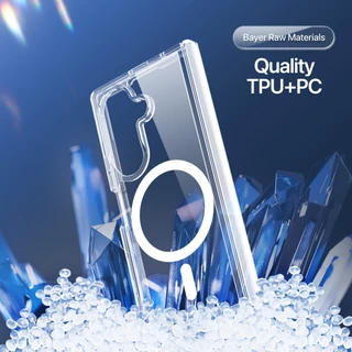 Samsung Z Fold 8/Fold 7/Z Fold 8 Ultra/Z Flip 8 DUX ของแท้ Clin Mag Series Clear Case แม่เหล็กชาร์จไร้สายเคสใส