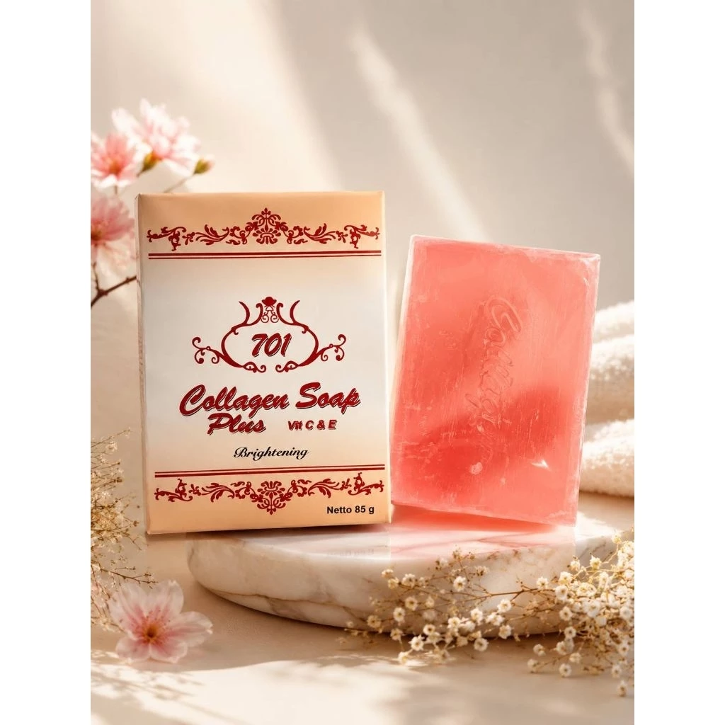 สบู่701 Collagen Soap Plus วิตามิน C & Eขนาด85g
