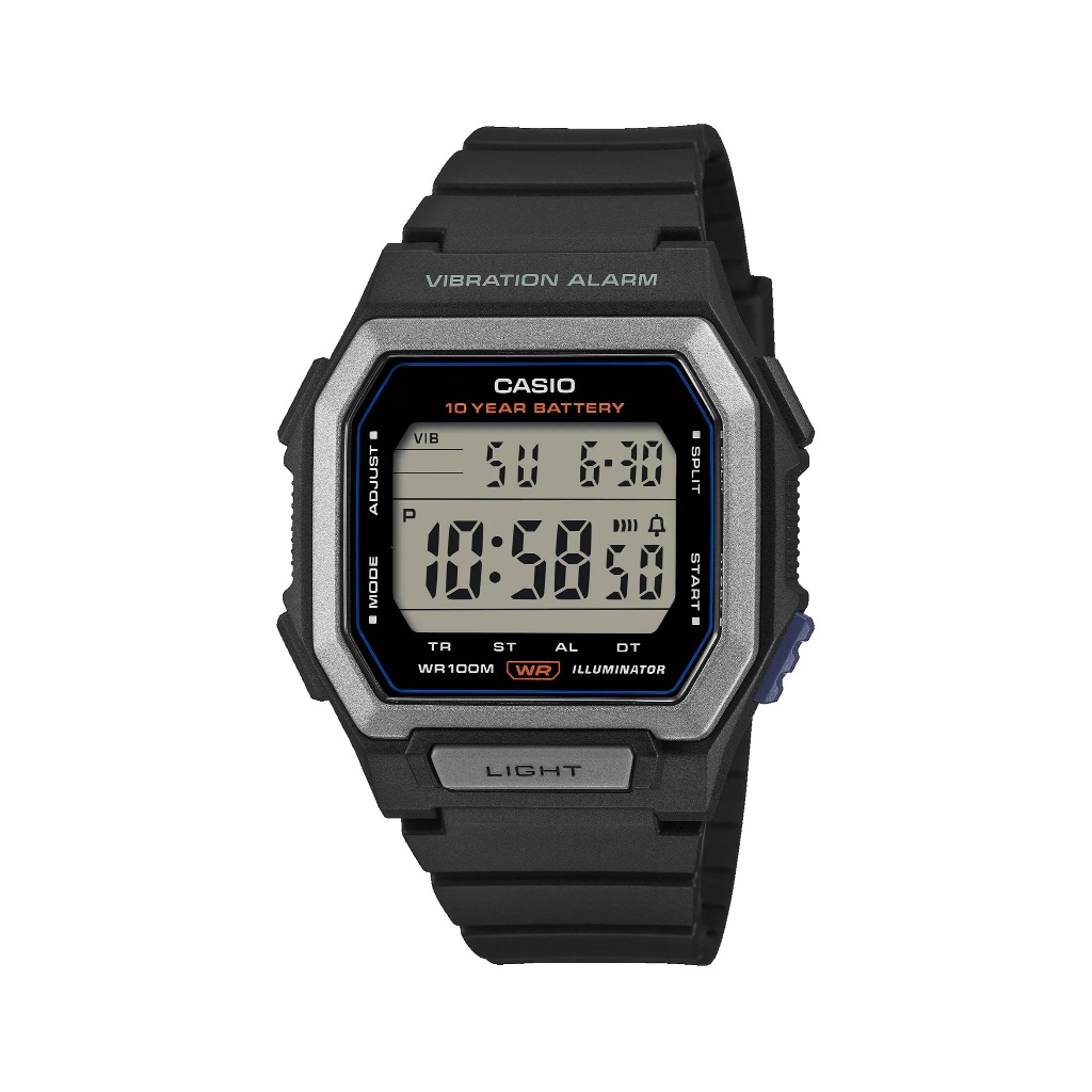 Casio นาฬิกาข้อมือผู้ชาย W-738H-1AVDF Sporty Men's Watch Quartz