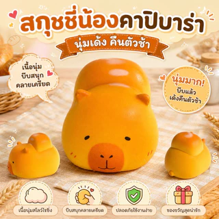 สกุชชี่ Squishy ของเล่นบีบคลายเครียด สโลว์ไรซิ่ง คืนตัวช้า เนื้อนุ่มนิ่ม ลายขนมปัง อาหาร ผลไม้ คละแบบ ของเล่นเด็ก