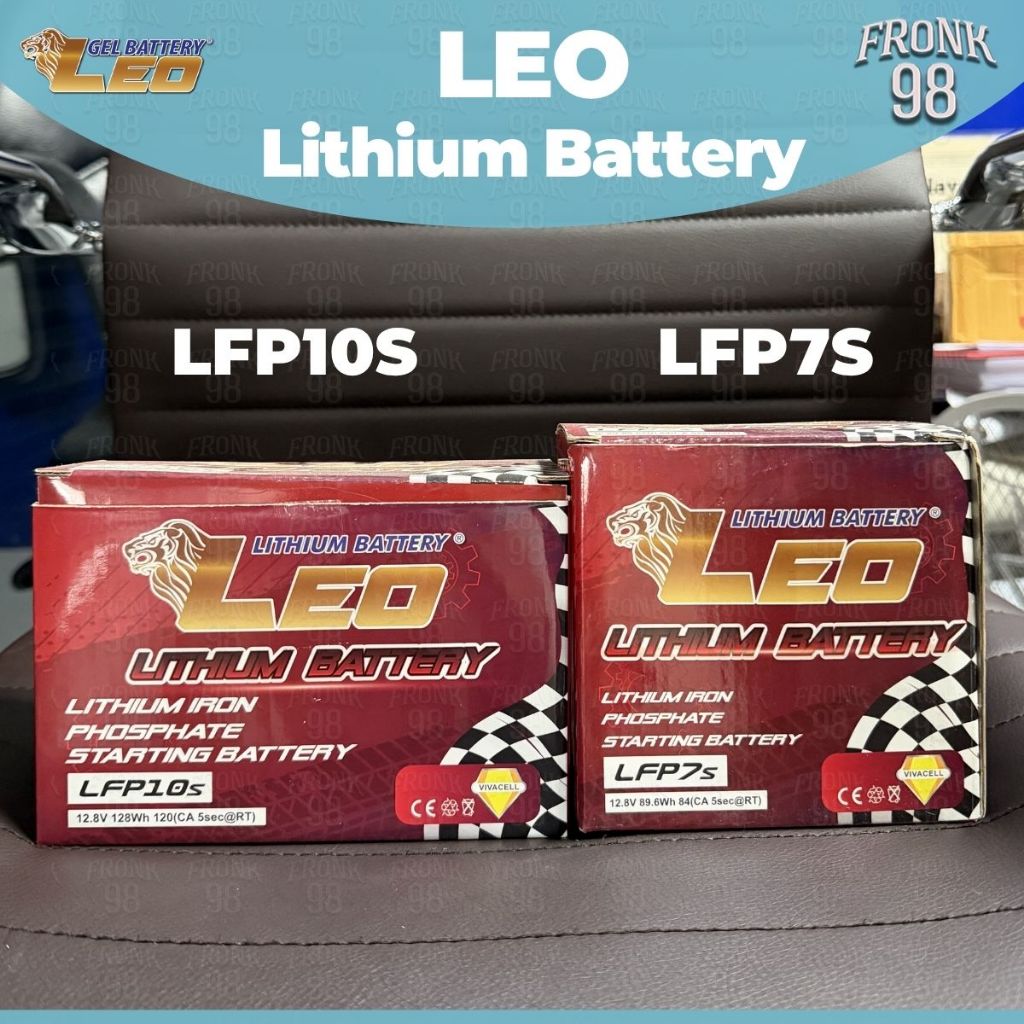 LEO แบตเตอรี่ รุ่น LFP7S และ LFP10S (12.8V) ลิเธียมฟอสเฟต LiFePO4 ไฟแรง น้ำหนักเบา คายประจุต่ำ