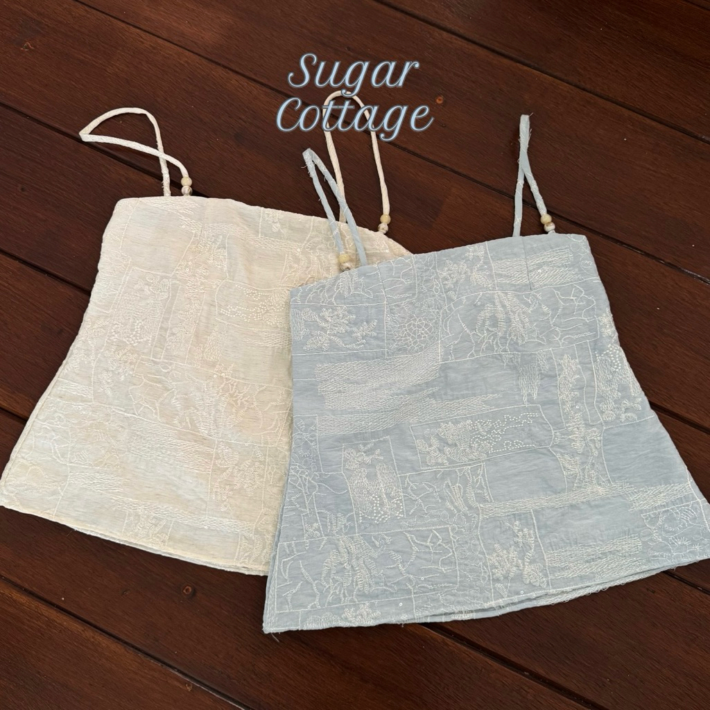NEW IN Shatamps Sugar Top เสื้อสายเดี่ยว เสื้องานปัก