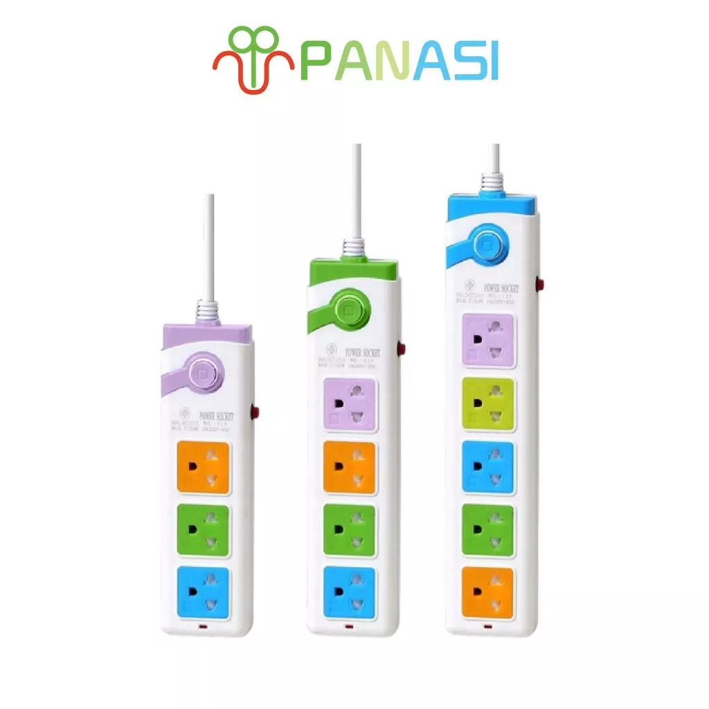 Panasi พร้อมส่ง ปลั๊กไฟ มอก แท้ 5ช่อง 5 3เมตร ปลั๊กพ่วง คุณภาพดี ปลั๊กสามตา ปลั๊กไฟได้มาตราฐาน
