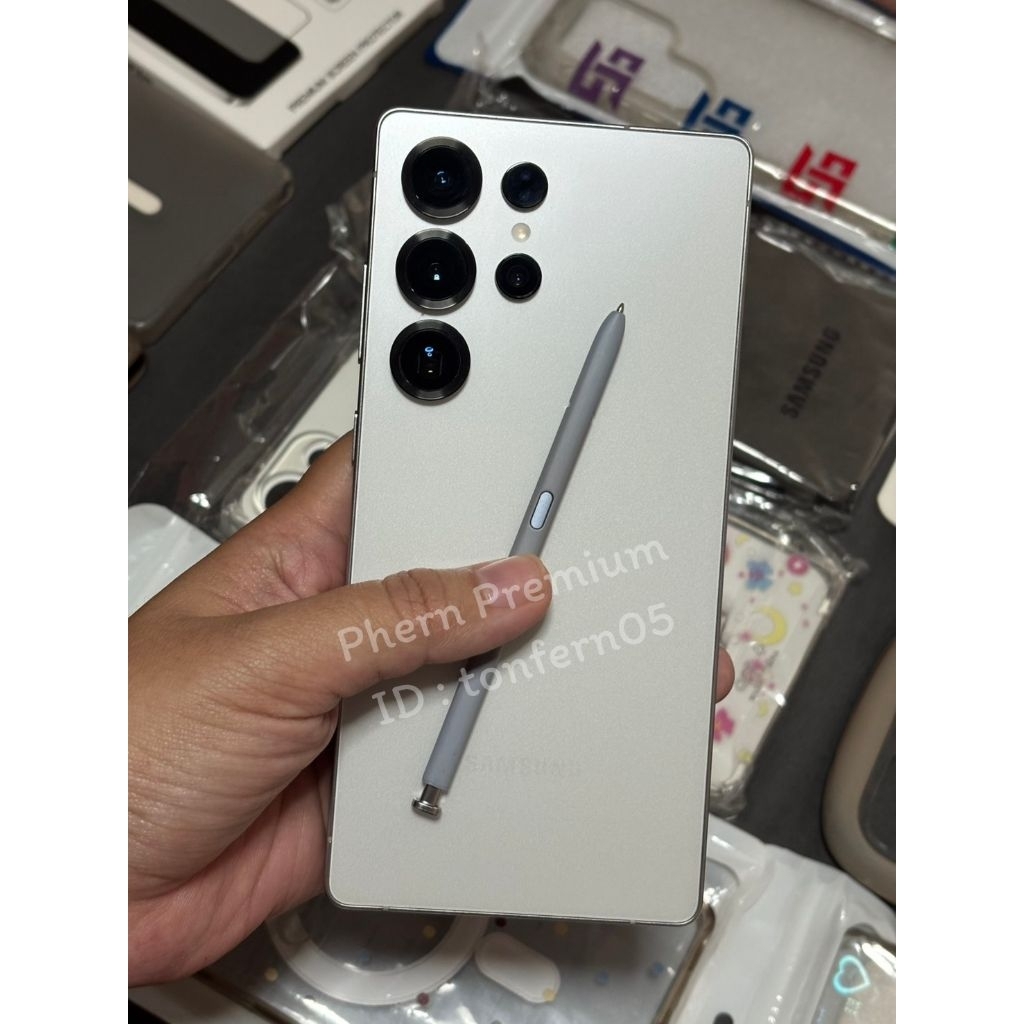 S25Ultra 512GB สีขาว มี Care+ หมดปีหน้า 2570