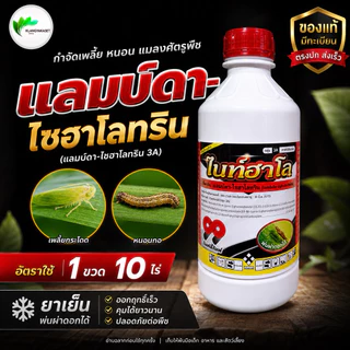 ไนท์ฮาโล 1 ลิตร แลมป์ดา-ไซฮาโลทริน (เจฮาโลทริน) แลมบ์ดา ไซฮาโลทริน ยาน็อคแมลง สูตรเย็น สารกำจัดแมลง ไลก้า แลมด้า
