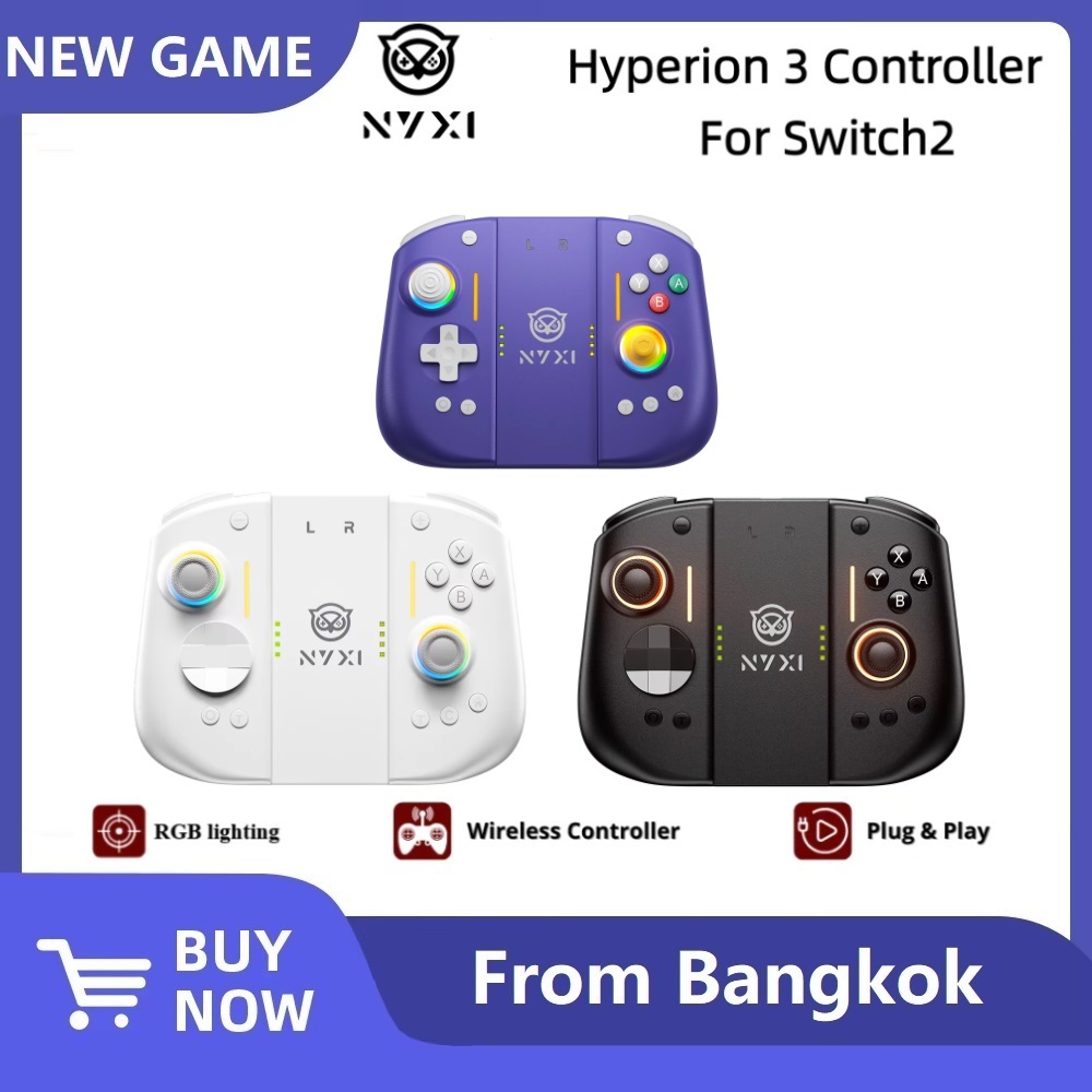 Local NYXI Hyperion 3 ตัวควบคุมสำหรับ Switch2 ไร้สาย แม่เหล็ก 9-Gyro Turbo Vibration
