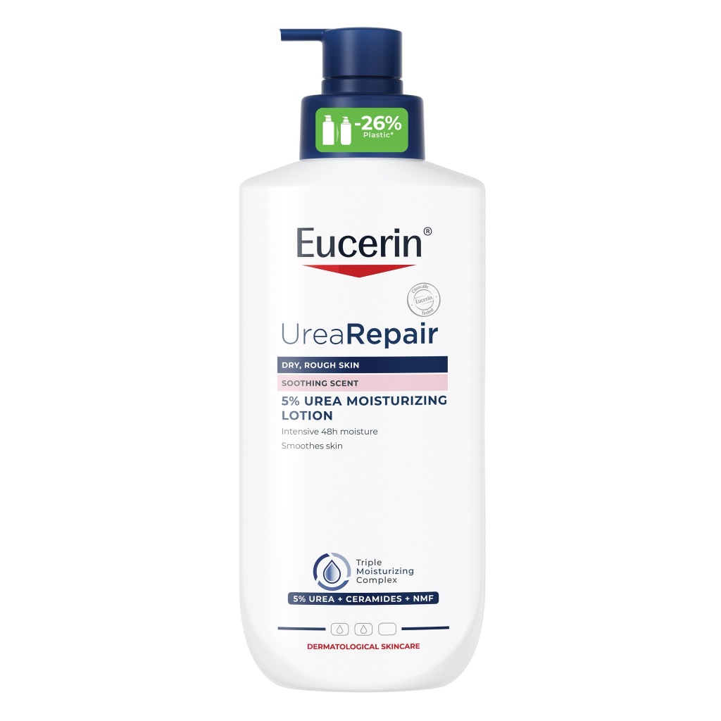￼Eucerin ยูเซอริน ยูเรีย รีแพร์ พลัส 5 400 มล. โลชั่นสำหรับผิวแห้งมาก ชุ่มชื้นนาน 48 ชั่วโมง