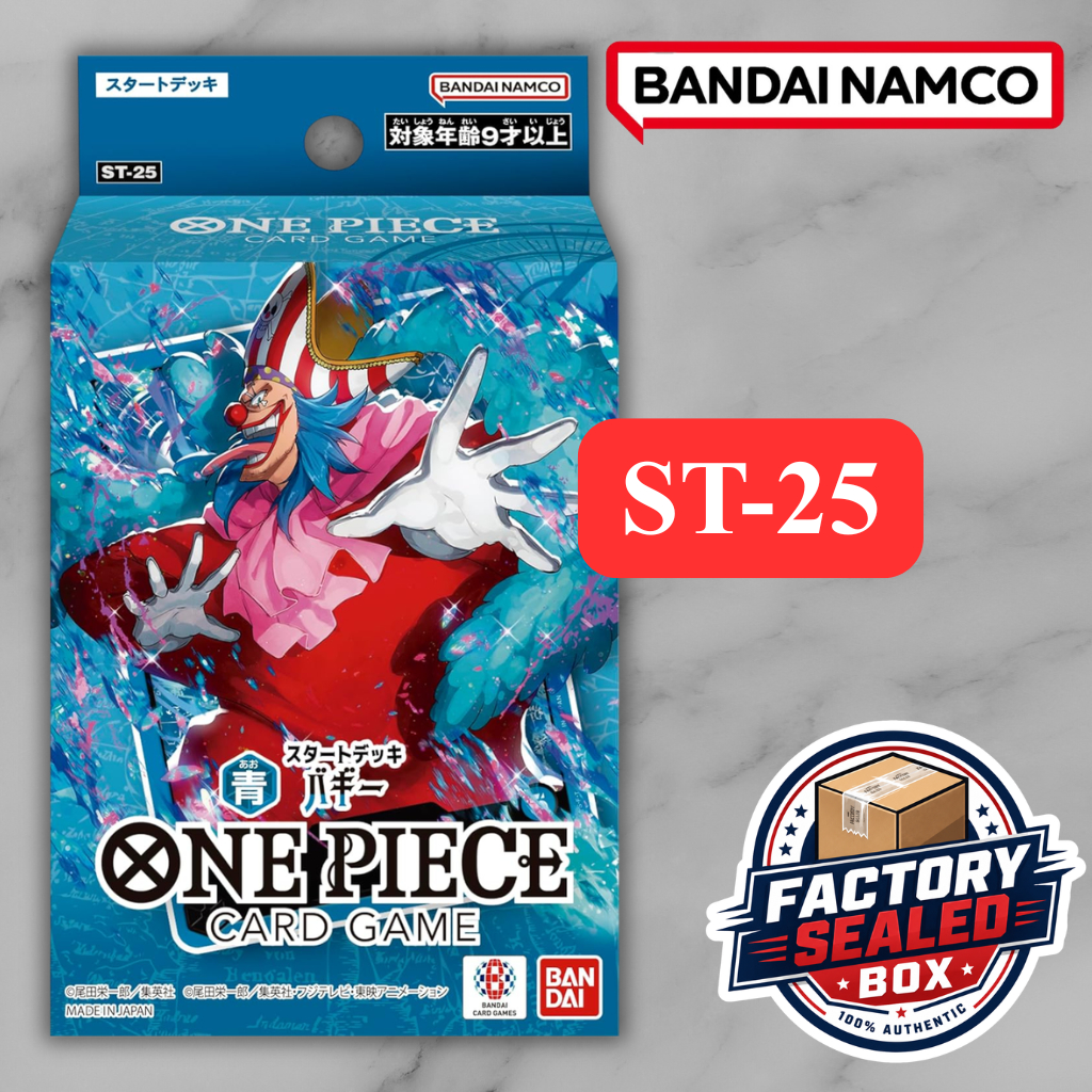 ONE PIECE ST-25 การ์ดเกม Start Deck Blue Buggy ของแท้ญี่ปุ่น