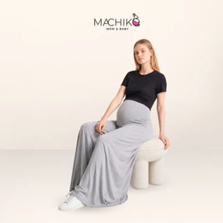 [ใหม่] MACHIKO | L28 กางเกงขายาว Pretty mom ผ้ายืด ทรงหลวม มีสายปรับระดับ ใส่สบาย ใส่ได้ยันหลังคลอด