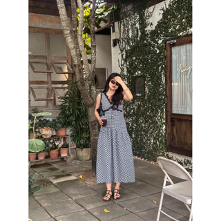Rosie Dress เดรสยาวลายสก้อต : everydaylookk store