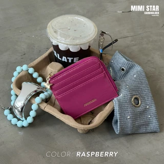 KAPPABKK Mimi Cardholder Star Collection กระเป๋าใส่บัตรหนัง PU อะไหล่สีทอง จี้รูปดาว