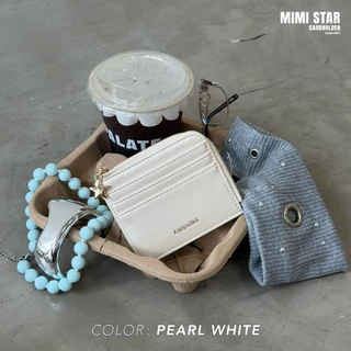 KAPPABKK Mimi Cardholder Star Collection กระเป๋าใส่บัตรหนัง PU อะไหล่สีทอง จี้รูปดาว