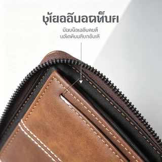 กระเป๋าสตางค์ผู้ชาย กระเป๋าสตางค์ใบสั้น EB541