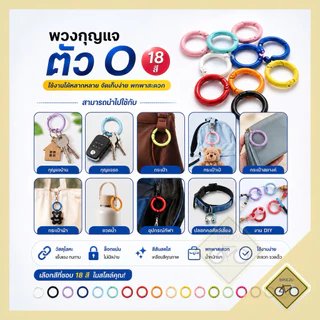 ห่วงกลม 2.3 cm พวงกุญแจ DIY โลหะผสมสังกะสี