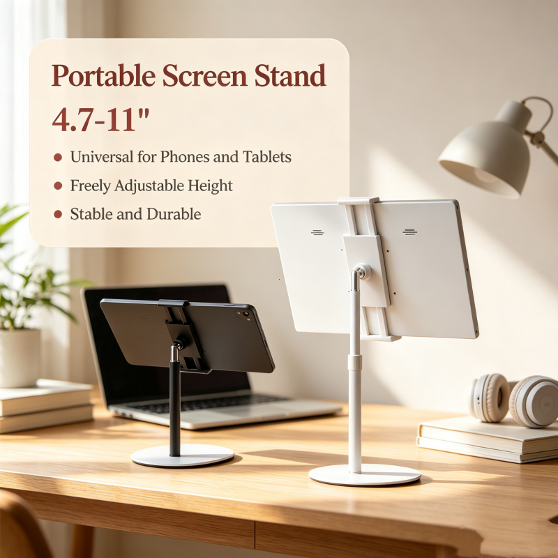 ขาตั้งจอพกพา Uperfect รองรับ 4.7-11 นิ้ว รองรับ VESA มีสกรูมือ ติดตั้งบนโต๊ะได้