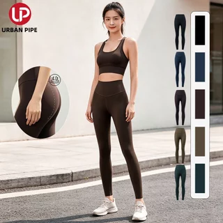 URBAN PIPE กางเกงโยคะขายาว กางเกงเลกกิ้ง กางเกงออกกำลังกายผู้หญิงเป้าไม่ยิ้มแบบไร้ตะเข็บหน้าเป้าเก็บสัดส่วน yg02