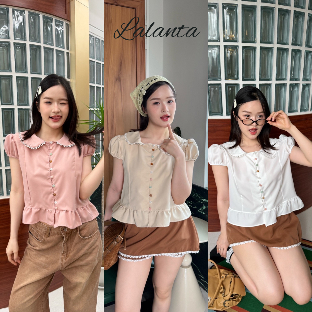 เสื้อแขนตุ๊กตา ผ้าไบโอ #FF45