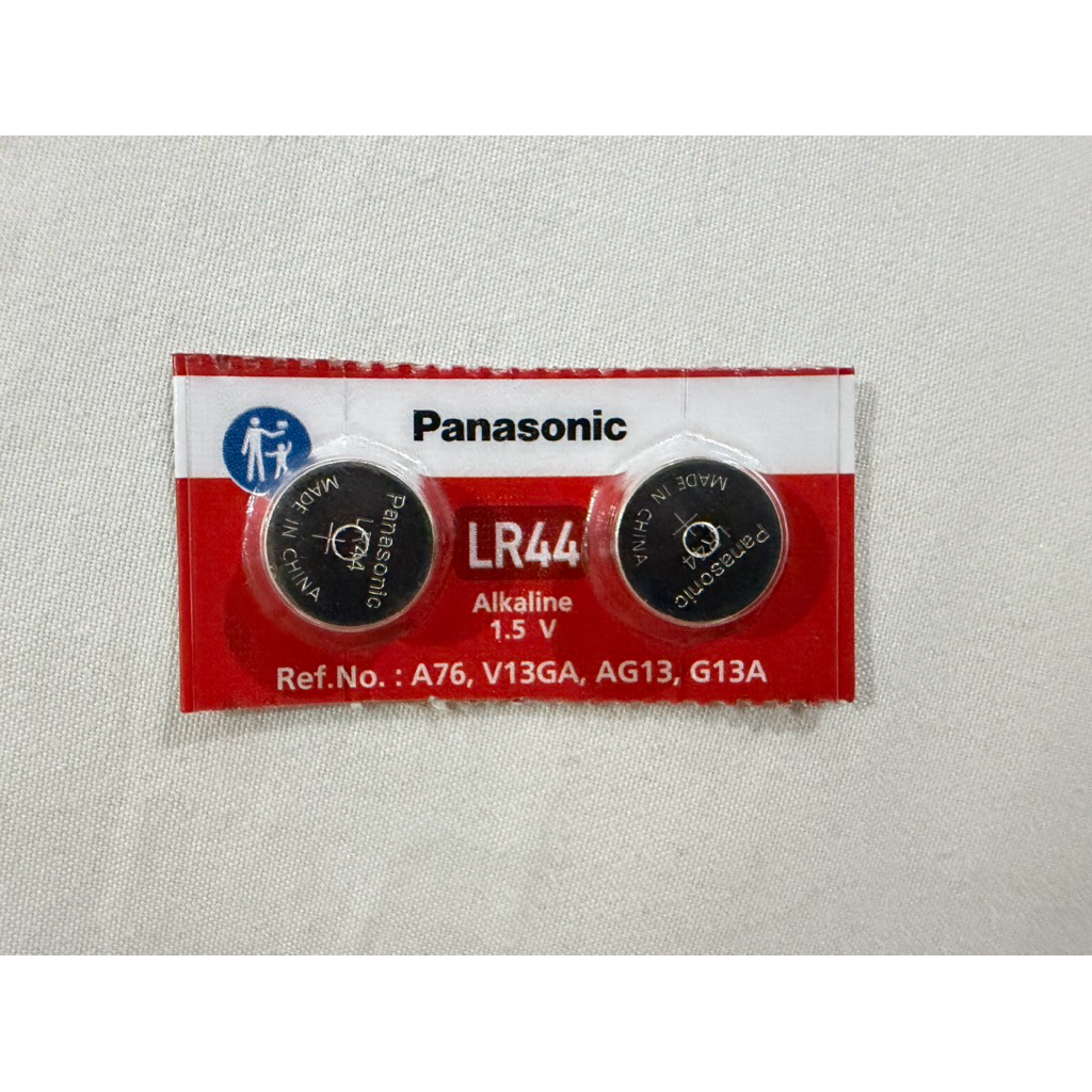 ถ่านกระดุม Panasonic  LR44 Ref.No : A76, V13GA, AG13, G13A