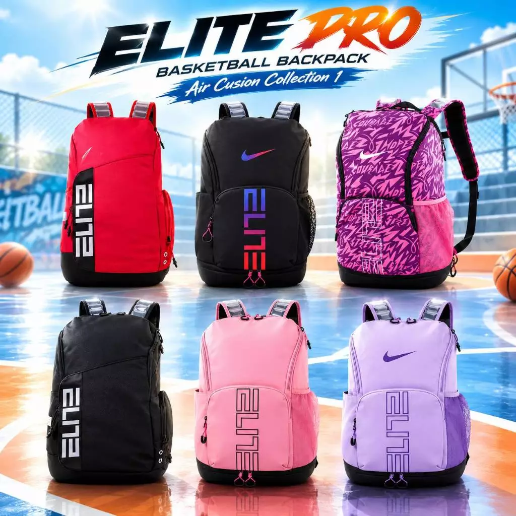 Elite Pro กระเป๋าเป้สะพายหลังบาสเกตบอล Air Cusion Collection 1