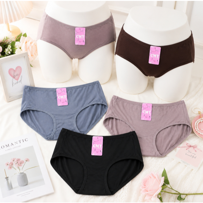 NK9343 กางเกงในผู้หญิง แพ็ค 5 ตัว คละสี ราคาสุดคุ้ม ใส่สบาย ระบายอากาศได้ดี