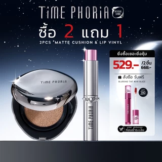 TimePhoria Set:Spectra Ultra Stay-Shine Lip Vinyl + Timeless Lumina Matte Perfection Cushion|ลิป,ลิปสติก,คุชชั่น,รอง