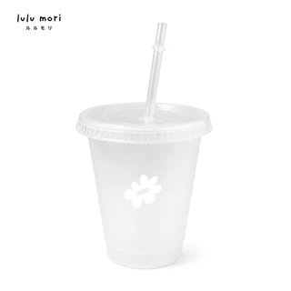 lulu mori | แก้วพลาสติกใสขุ่น Reusable Cup 475 ml.