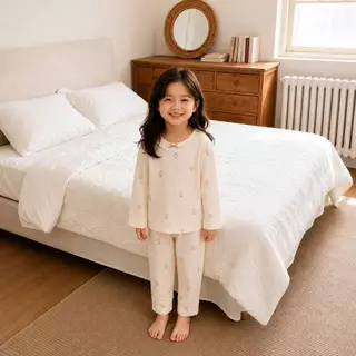 ชุดนอนเด็ก Premium Cotton Littlewinstory ผ้านุ่ม อบอุ่น สำหรับเด็กชายและเด็กหญิง Size 90-120