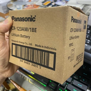 Battery Panasonic#ถ่าน Panasonic CR-123A Lithium 3V.(CR123A) ถ่านกล้องฟิล์ม#รับประกันของเเท้เเน่นอนแท้100%