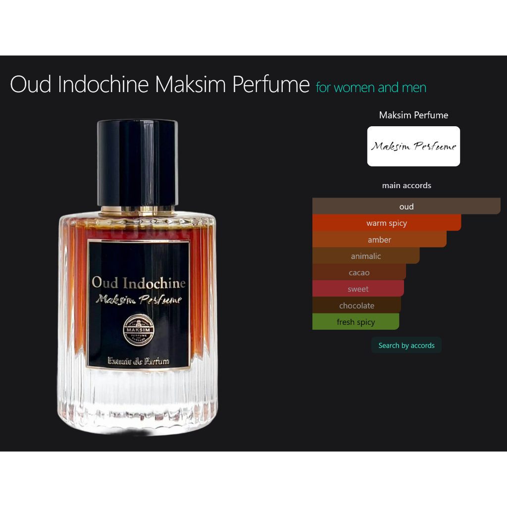 Maksim Perfume - Oud Indochine (Rare Aroma)