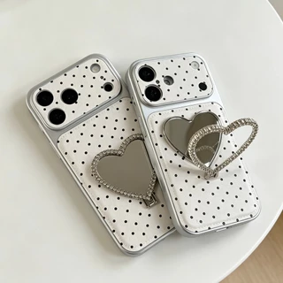 for iPhone17promax เคสหนังสกรีนลาย เคสพร้อมกิ๊บต๊อก pop up สำหรับ ไอโฟน17 17 pro max 16 pro max 15 pro max 14 pro max 13