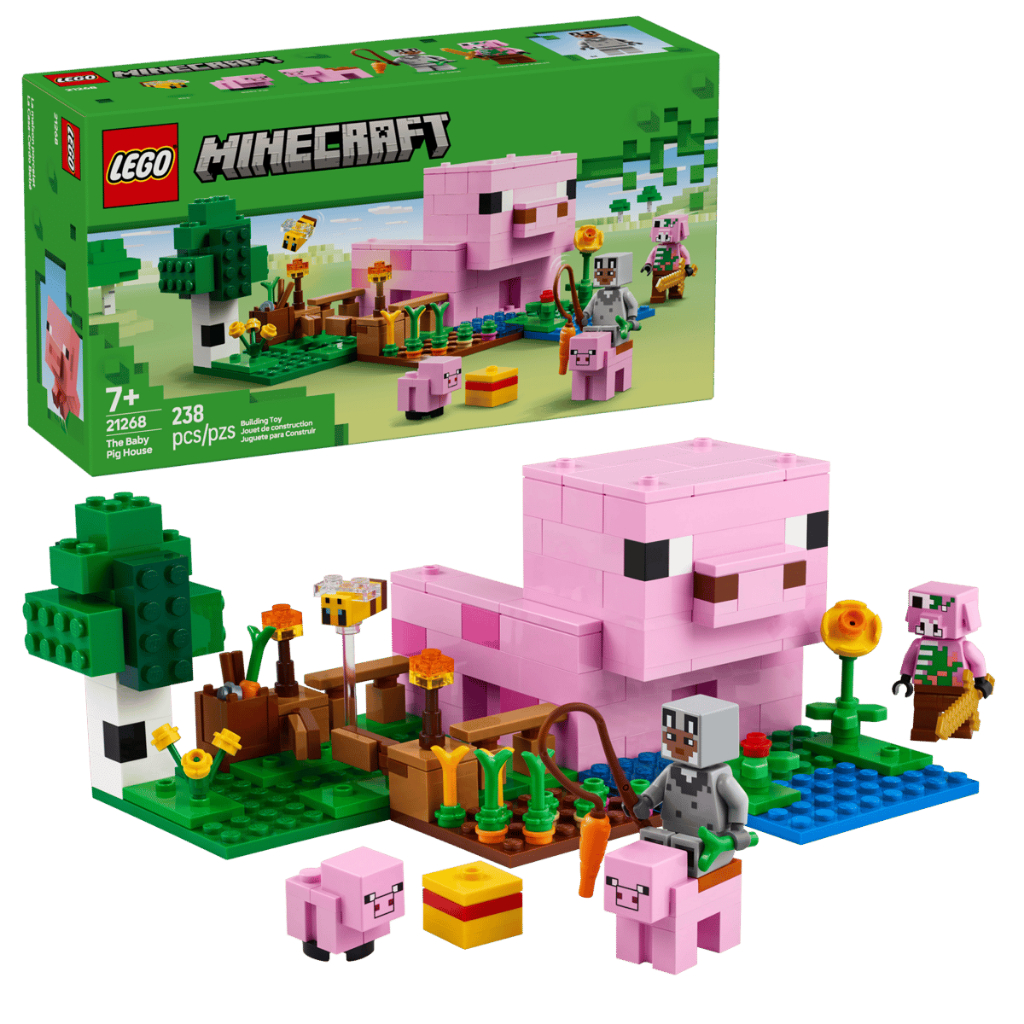 (สินค้าใหม่ )LEGO Minecraft 21268 The Baby Pig House