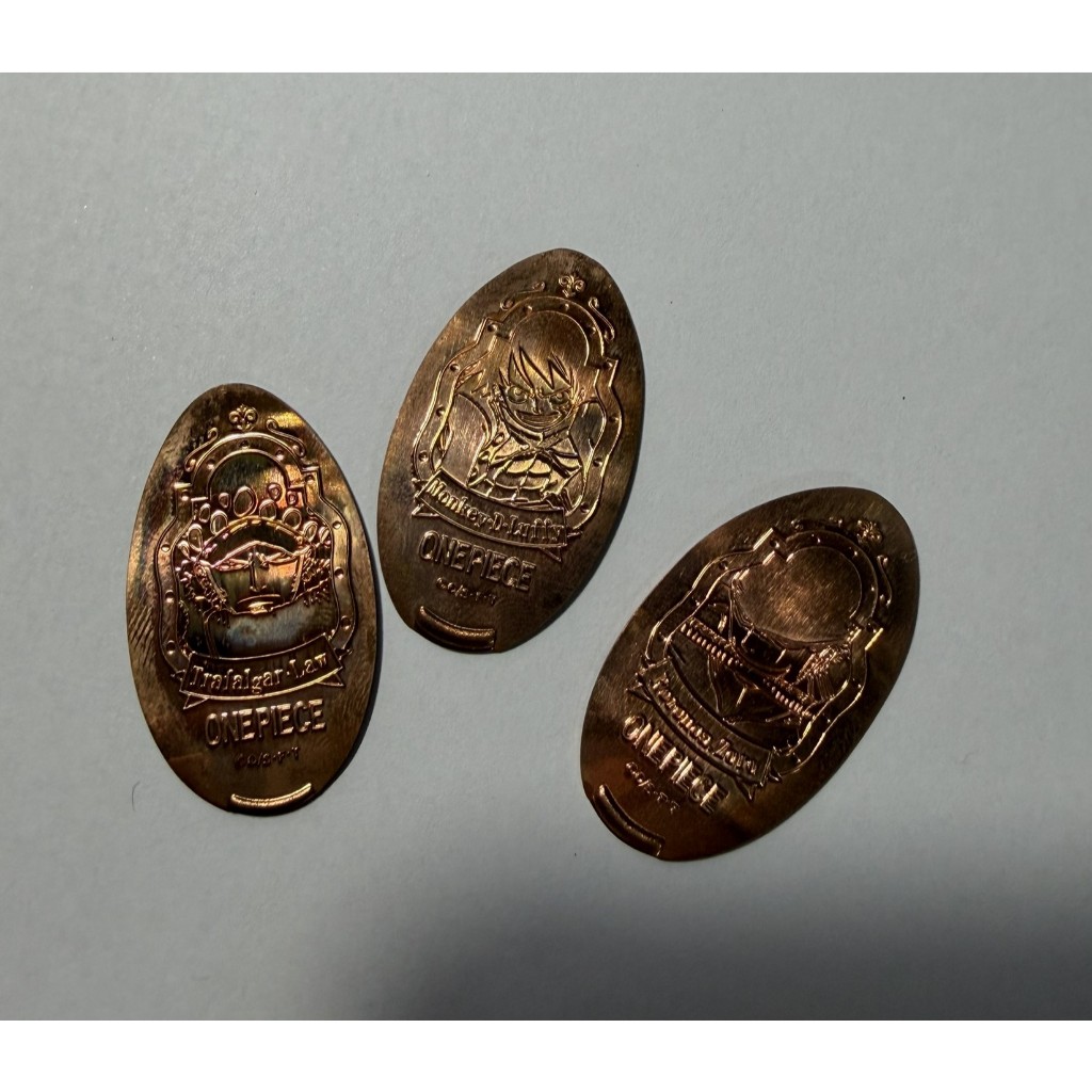 One Piece เหรียญทองแดง Medallion luffy law zoro