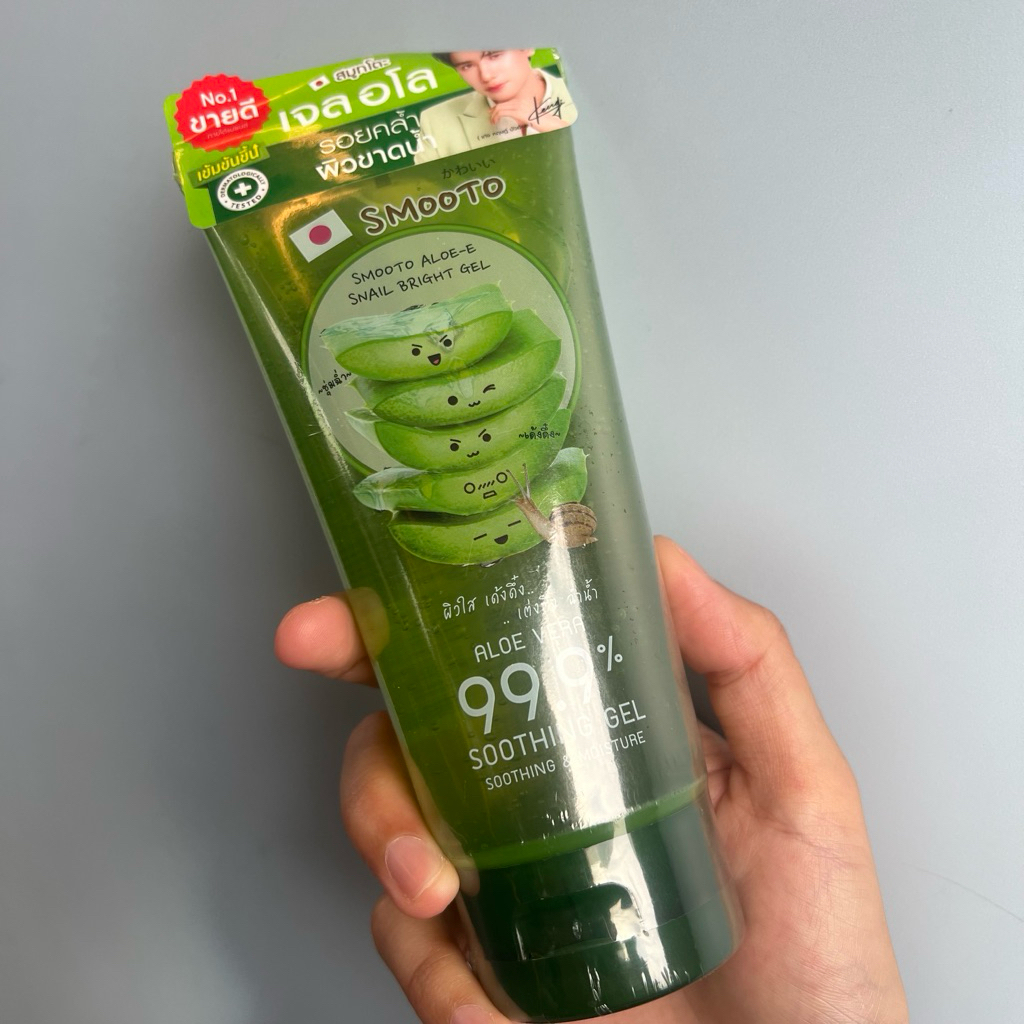 (ของใหม่  แท้ 100% ค่า ♥️) Smooto Aloe-E Snail Bright Gel สมูทโตะ อโล-อี สเนล ไบรท์ เจล