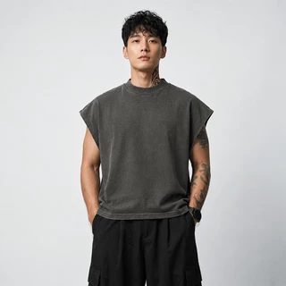 AWAKE เสื้อ Sleeveless Boxy Faded SIGNATURE COLLECTION