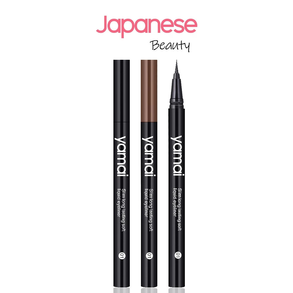 YAMAI Liquid Eyeliner Make Smooth Eyebrow Pencil Super Keep ลิควิด อายไลเนอร์ สูตรกันน้ำ (อายไลน์เนอร์ติดทนนาน, แห้งไว)