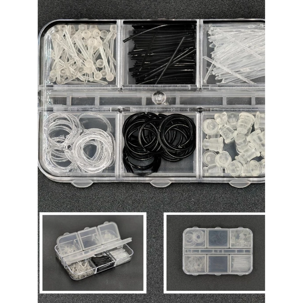 ก้านต่างหูพลาสติกใส สำหรับกันหูตัน ใส่แทนต่างหู ก้านเสียบหู ใส่สบาย ไม่ระคายเคือง ไม่ตัน 1 กล่อง