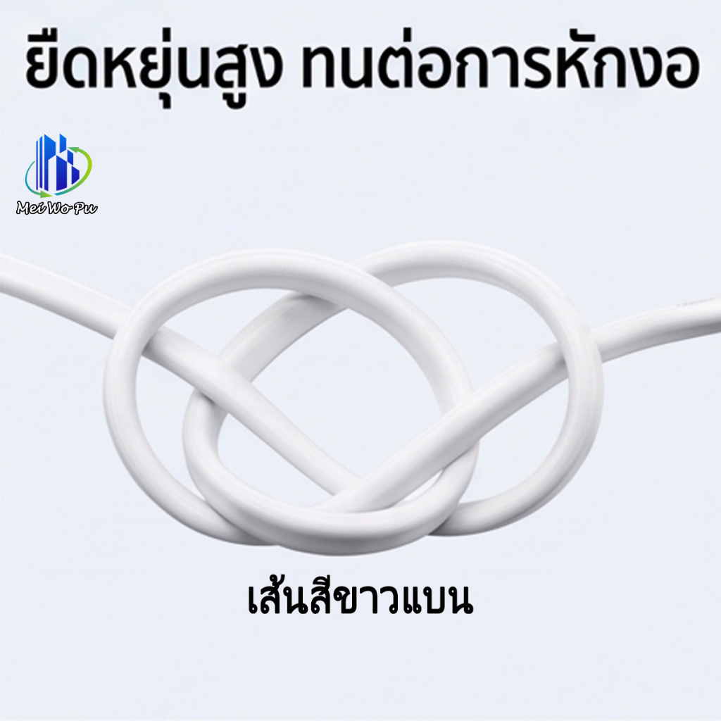 สายไฟทนอุณหภูมิสูง RVVB 2 แกน แบบแบน สีขาว ขนาด 2.5/4 รูปที่ 6