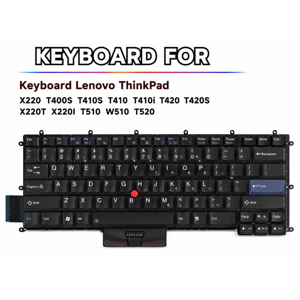 Keyboard สำหรับ lenovo X220  T400S T410S T410 T410i T420 T420S X220T X220I T510 W510 T520 KBle003