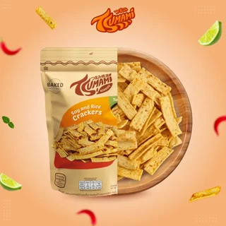 Tsumami ขนมข้าวอบกรอบ (รสต้มยำ) Rice Crackers Tom Yum 50g.