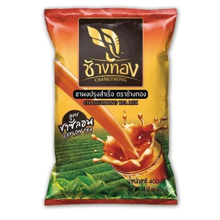 ชาผงปรุงสำเร็จ ตราช้างทอง (สูตรชาซีลอน) ขนาด 400 กรัม exp03/04/28