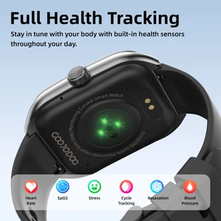 GOOJODOQ Fb032 สมาร์ทวอทช์ กันน้ํา Ip68 หน้าจอ Ips โค้งขนาด 2.01 นิ้ว การโทรผ่านบลูทูธ Smartwatch
