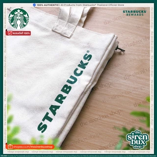 Exclusive『Starbucks®』กระเป๋าสะพายแคนวาส สตาร์บัคส์ รีวอร์ด โกลด์เมมเบอร์ | Starbucks Rewards Gold Member Canvas Tote Bag