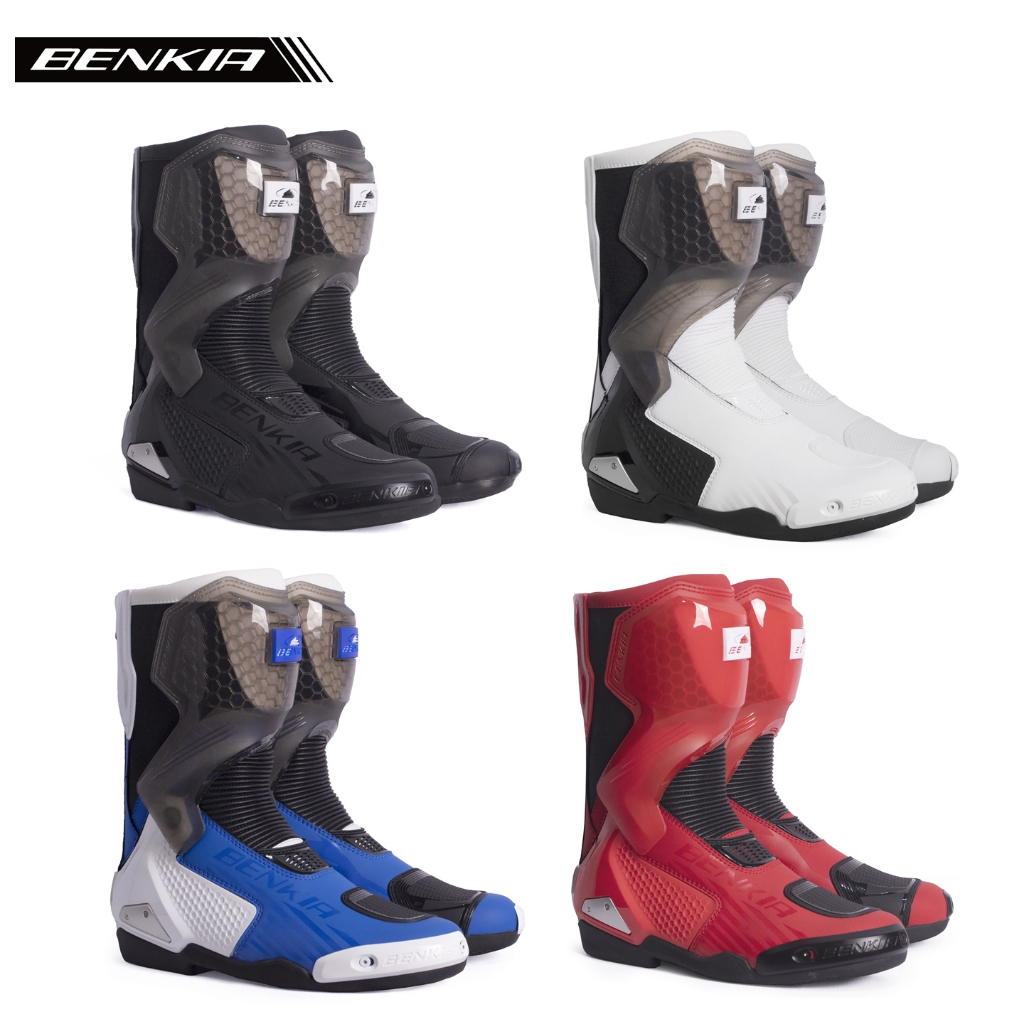 BENKIA  FC708 รถจักรยานยนต์ขี่รองเท้าบู๊ต Anti Falling ไรเดอร์แข่งรองเท้าบู๊ต