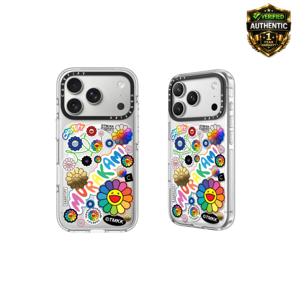 CASETiFY Takashi Murakami Flowers Sticker Mania Case | สำหรับ iPhone | ของแท้