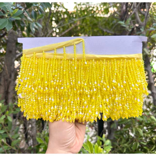 ชายครุยระย้า ชายครุยคริสตัล เงาสวยระยิบระยับสีสวย ราคาต่อ1หลา ใช้ตกแต่งเสื้อผ้า กระเป๋า งานฝีมือDiy