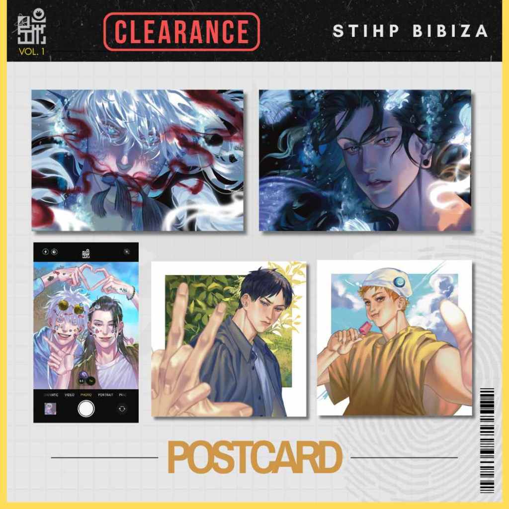 [พร้อมส่ง] POSTCARD | FANART hikyu / jjk
