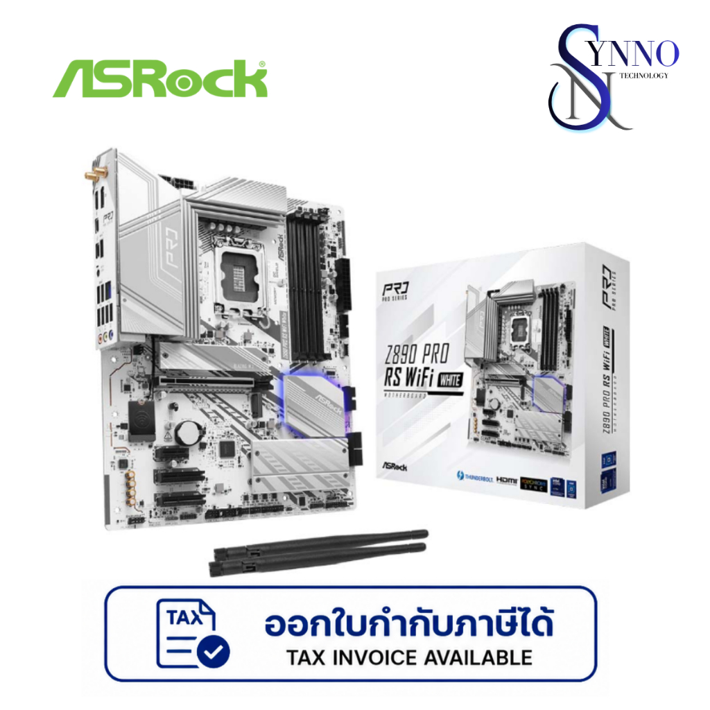 เมนบอร์ด MAINBAORD ASRock Z890 Pro RS WiFi เมนบอร์ดระดับ Mainstream ชิปเซ็ต Intel Z890