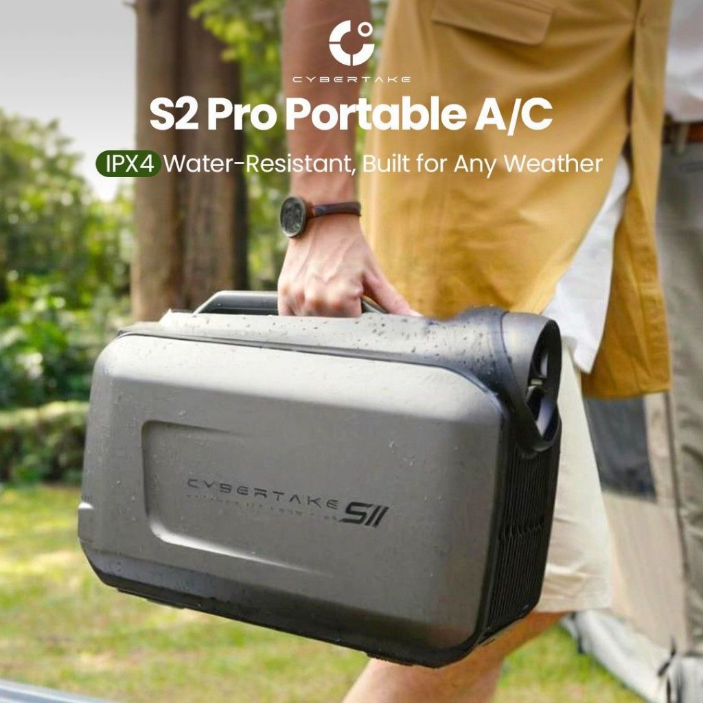 【สต๊อกไทย】CYBERTAKE S2 Pro เครื่องปรับปัจัยแบบพกพา 5100 Btu ขนาด เครื่องปรับอากาศสำหรับจอดรถ แคมป์ปิ