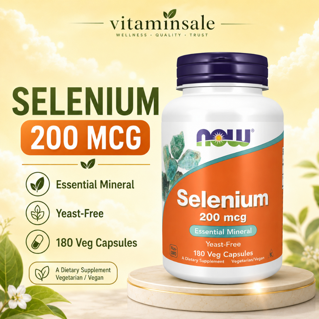 Now Foods Selenium 200 mcg 180 Vcaps
